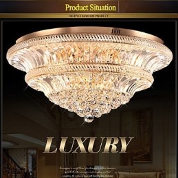 Modern Luxury 9Modern Crystal Ceiling Light Absorb Dome Light Diameter 80CM
