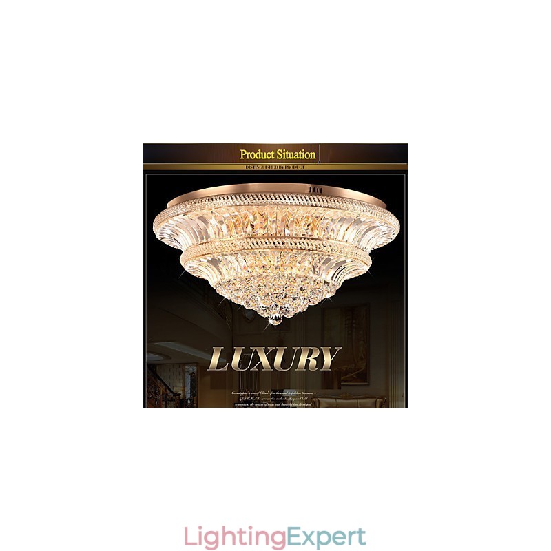 Modern Luxury 9Modern Crystal Ceiling Light Absorb Dome Light Diameter 80CM