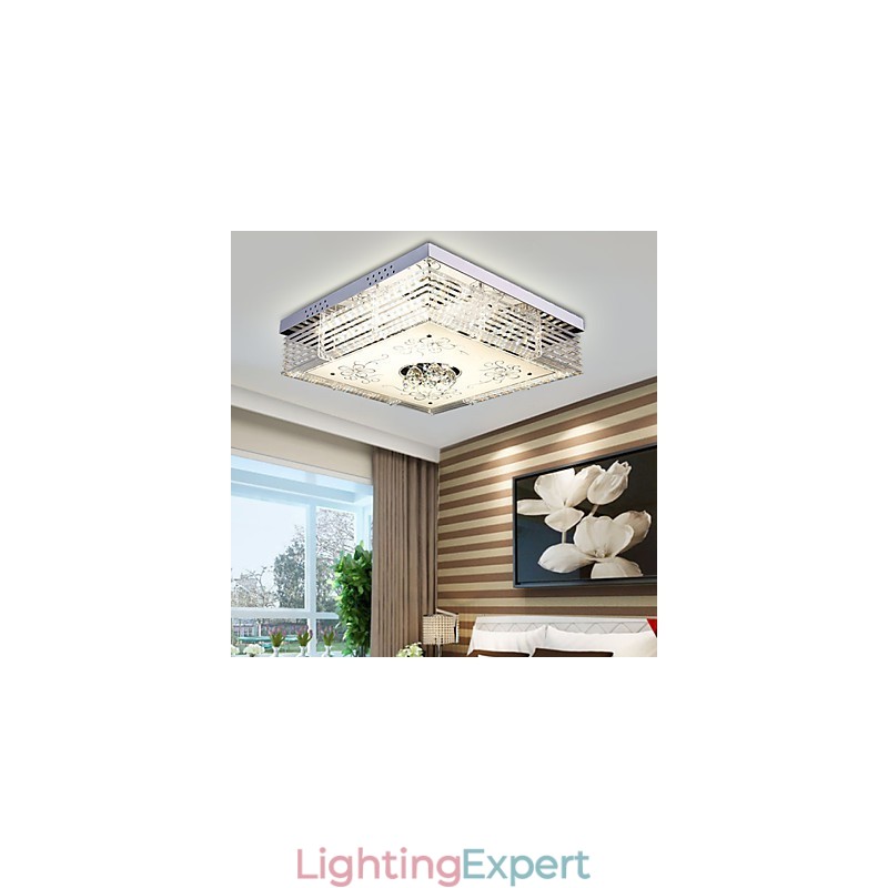 Flush Mount Crystal Modern Contemporary Metal