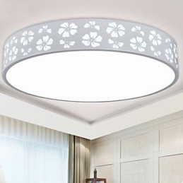 Wrought Iron Hollow Out Plum Blossom Side Circular Dome Light