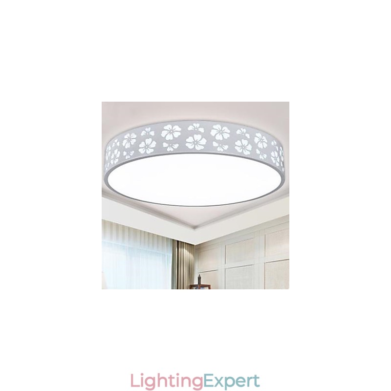 Wrought Iron Hollow Out Plum Blossom Side Circular Dome Light