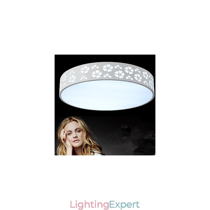 Wrought Iron Hollow Out Plum Blossom Side Circular Dome Light