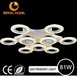 Warm white Hot Selling Circle Pendant Lighting For Shopping Mall