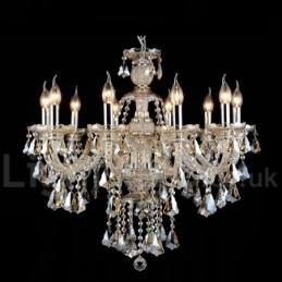 Cognac Crystal Color Pendant Light Crystal Modern Contemporary Traditional Classic Retro Lantern Country