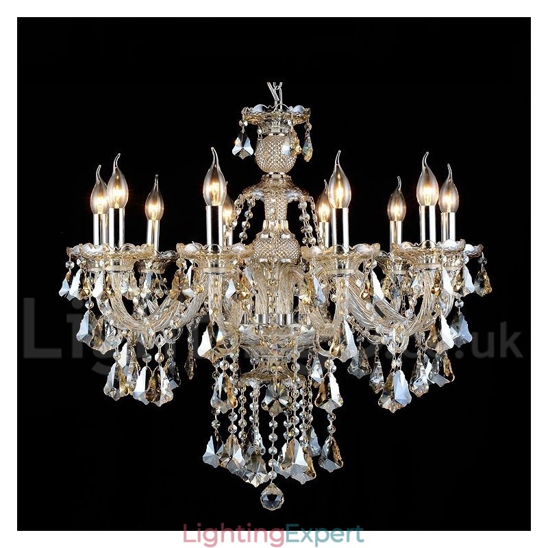 Cognac Crystal Color Pendant Light Crystal Modern Contemporary Traditional Classic Retro Lantern Country