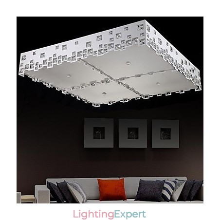 Crystal Flush Mount Modern Contemporary Metal Crystal Flush Mount Modern Contemporary Metal