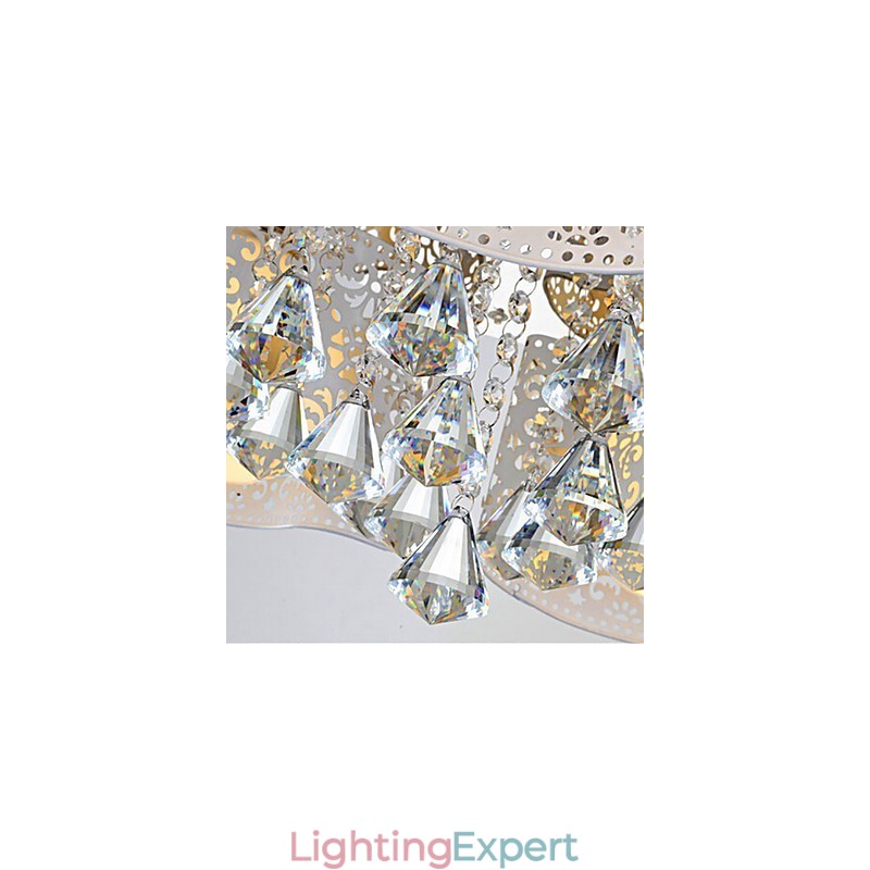 Flush Mount Crystal Modern Contemporary Metal