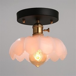Flush Mount Retro Lighting Lights Glass Ceiling Lamp