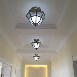 Traditional Classic Mini Style Brass Metal Flush Mount Spot Lights