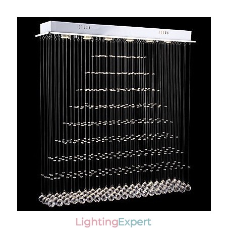 Rectangle Crystal Chandelier Lights Ceiling Hanging Lighting Lamps Fixtures Rectangle Crystal Chandelier Lights Ceiling Hanging Lighting Lamps Fixtures