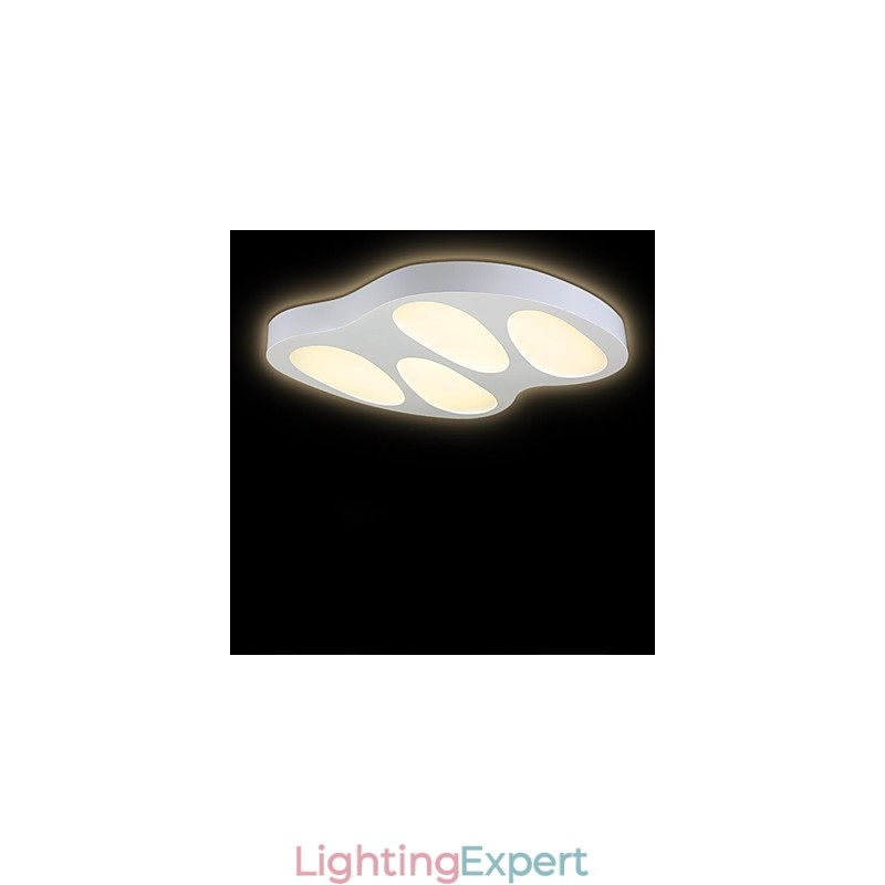 Flush Mount No Polar Light with Remote Control Modern Contemporary