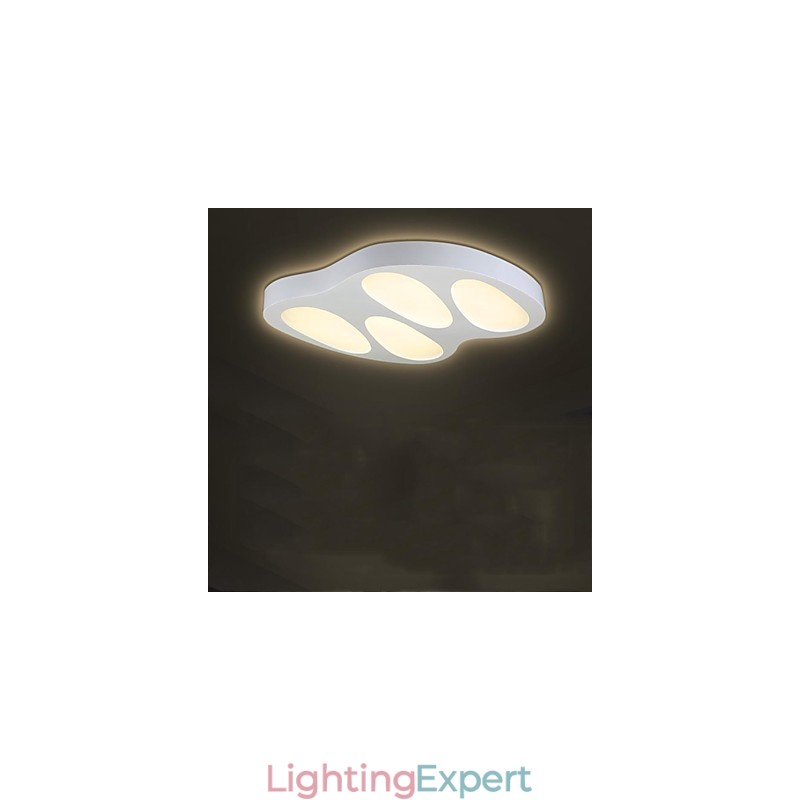 Flush Mount No Polar Light with Remote Control Modern Contemporary