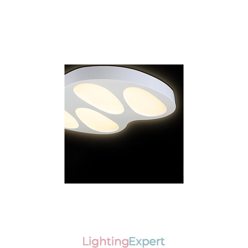 Flush Mount No Polar Light with Remote Control Modern Contemporary