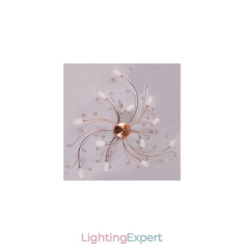 Artistic Aluminum Flush Mount Lights With 12 Lights