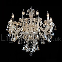 Cognac Crystal Color Pendant Light Crystal Modern Contemporary Traditional Classic Retro Lantern Country