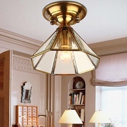 Traditional Classic Mini Style Brass Metal Flush Mount Spot Lights