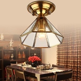 Traditional Classic Mini Style Brass Metal Flush Mount Spot Lights