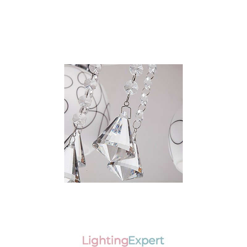 Chandelier Modern Crystal Living 8 lights
