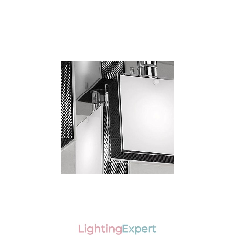 Modern Contemporary Chrome Metal Flush Mount
