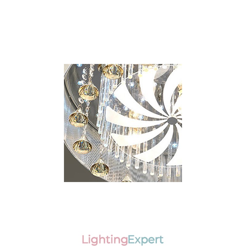 Flush Mount Crystal Modern Contemporary Glass