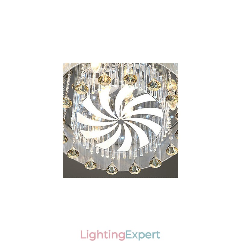 Flush Mount Crystal Modern Contemporary Glass