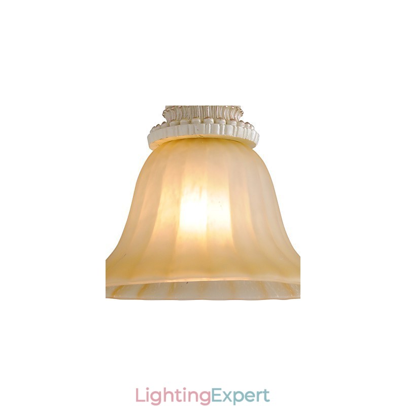 Traditional Classic Mini Style Painting Resin Flush Mount Spot Lights