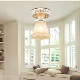 Traditional Classic Mini Style Painting Resin Flush Mount Spot Lights