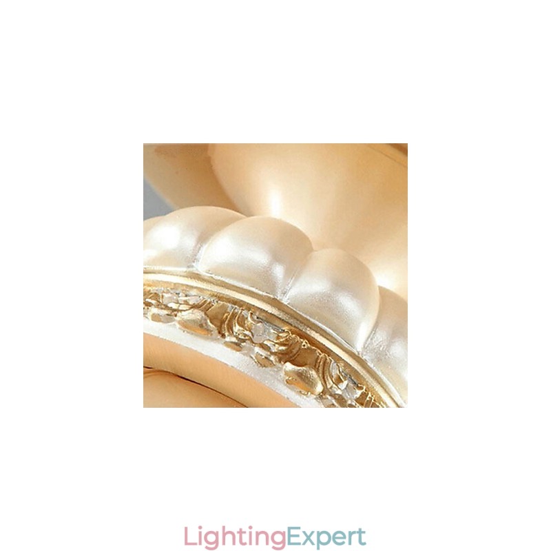Traditional Classic Mini Style Painting Resin Flush Mount Spot Lights