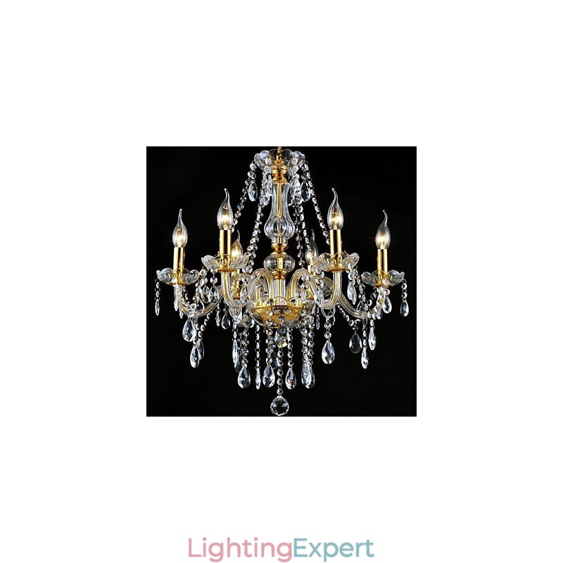 Modern Contemporary Traditional Classic Crystal Electroplated Crystal Chandelier