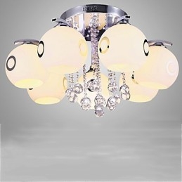 Flush Mount Crystal Modern Contemporary Glass