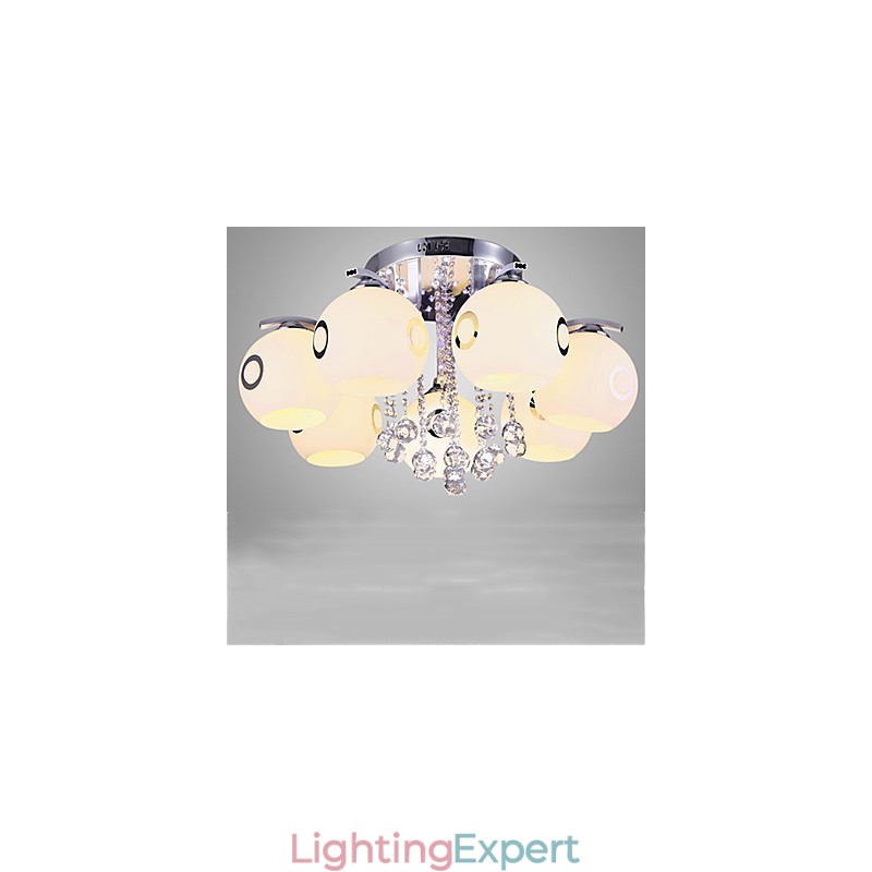 Flush Mount Crystal Modern Contemporary Glass