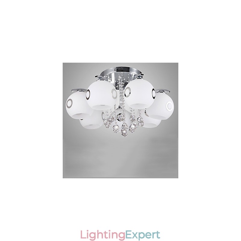 Flush Mount Crystal Modern Contemporary Glass