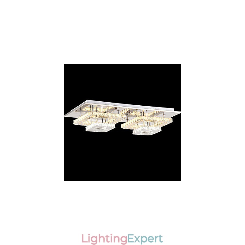Flush Mounted Crystal Modern Contemporary Living Bed Kids