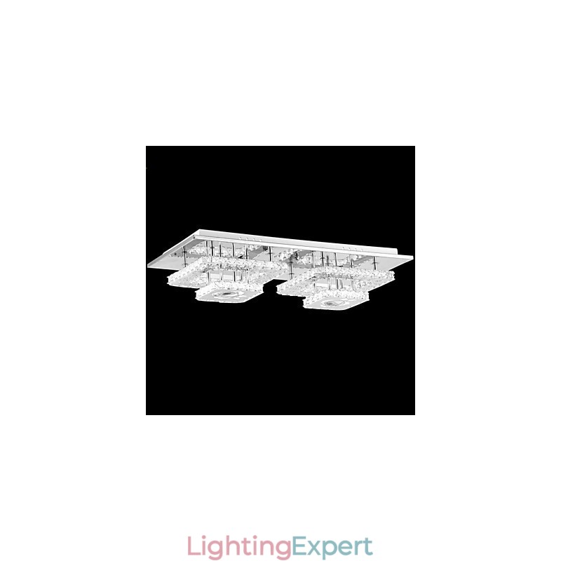 Flush Mounted Crystal Modern Contemporary Living Bed Kids