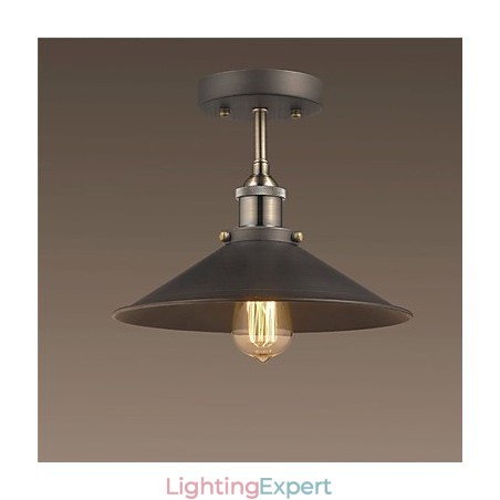 Vintage Mini Edison Ceiling Light 1 Light Metal Flush Mount Vintage Mini Edison Ceiling Light 1 Light Metal Flush Mount