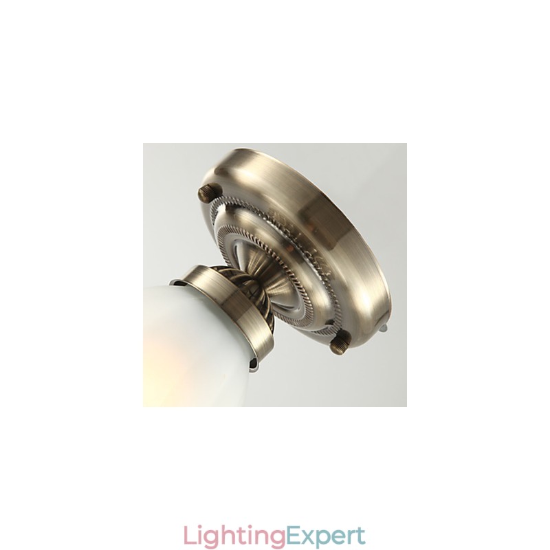 Traditional Classic Mini Style Electroplated Metal Flush Mount Spot Lights