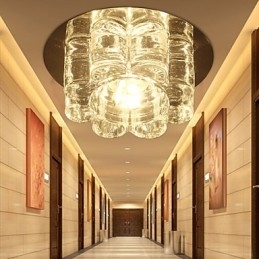 Modern Contemporary Crystal Flush Mount
