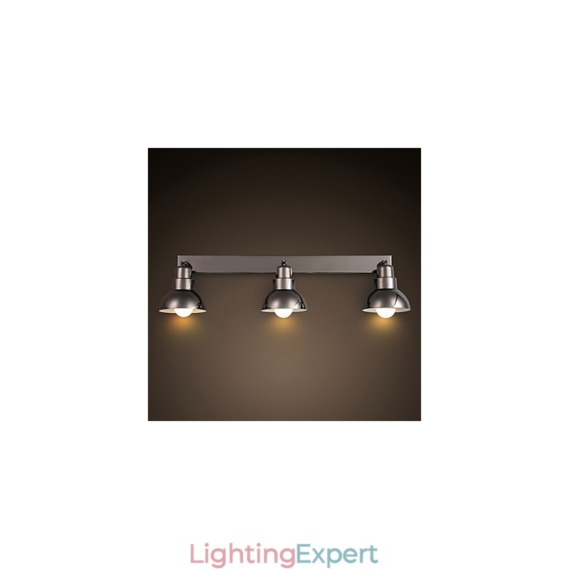 Flush Mount Trinal head Light White Glass Aluminum Frame Fashion Modern