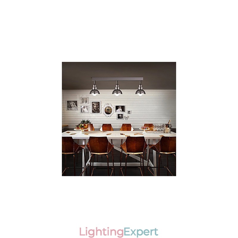 Flush Mount Trinal head Light White Glass Aluminum Frame Fashion Modern