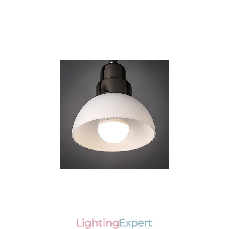 Flush Mount Trinal head Light White Glass Aluminum Frame Fashion Modern