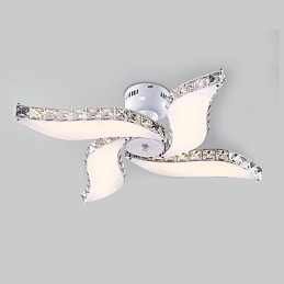 Modern Contemporary Crystal Metal Flush Mount
