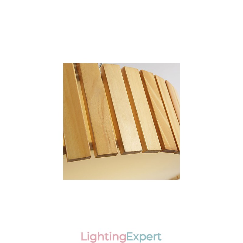Flush Mount Traditional Classic Wood Bamboo