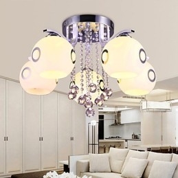 Flush Mount Crystal Modern Contemporary Glass