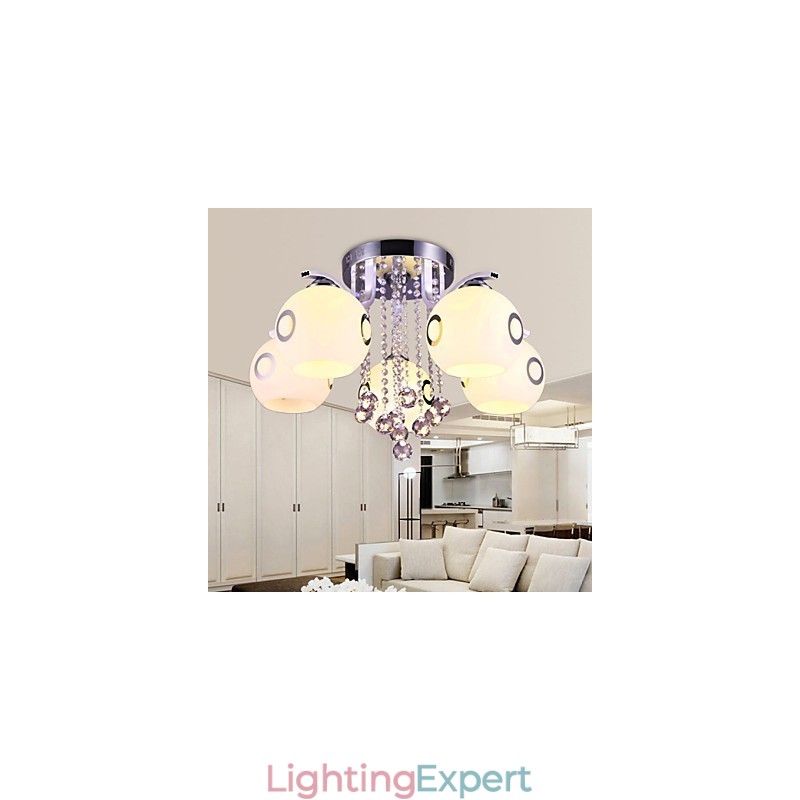 Flush Mount Crystal Modern Contemporary Glass
