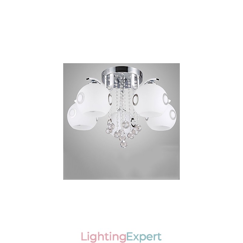 Flush Mount Crystal Modern Contemporary Glass