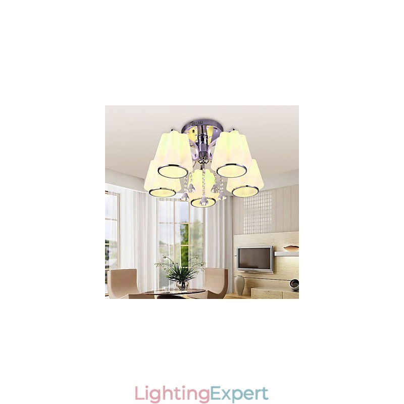 Flush Mount Crystal Modern Contemporary Glass
