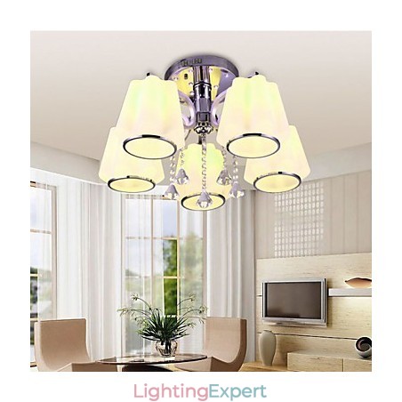 Flush Mount Crystal Modern Contemporary Glass