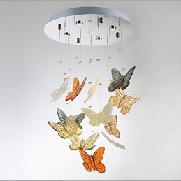 Crystal Lamp Circular Butterfly Crystal Lamp 4
