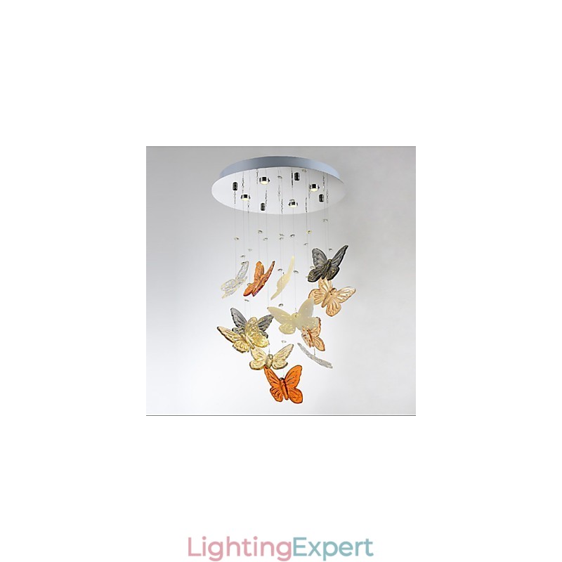 Crystal Lamp Circular Butterfly Crystal Lamp 4