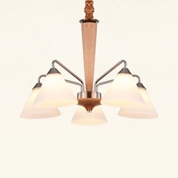 Flush Mount Mini Style Modern Contemporary Wood Bamboo
